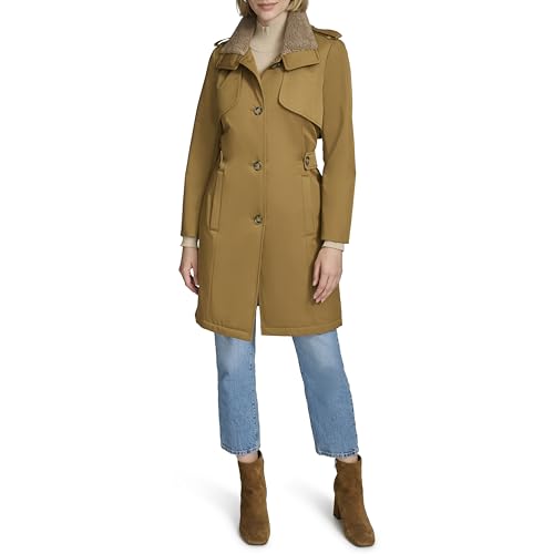 31AXMPR2NFL.jpg Women's Classic Transitional Water-Resistant Insulated Trench Coat