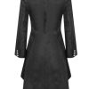 31DZU4r1zL.jpg Women's Gothic Leather Edwardian Victorian Flare Coat