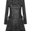 31ECGc0yQ4L.jpg Women's Gothic Leather Edwardian Victorian Flare Coat