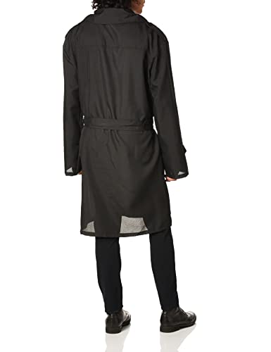 Novelties Adult Secret Agent Spy Costume Trench Coat, Black, Standard