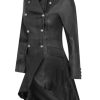 31HGoQJ48L.jpg Women's Gothic Leather Edwardian Victorian Flare Coat