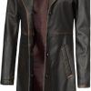 Leather Coat Women - Real Lambskin Women's Long Leather Car Coat