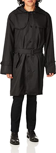 Novelties Adult Secret Agent Spy Costume Trench Coat, Black, Standard