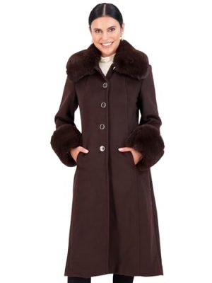 Trench Coat Women, Wool Coats Women with Fur, Peacoat Womens