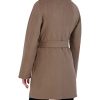 Women's Peacoat Wool Blend Lapel Collar Trench Coat