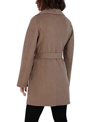 Women's Peacoat Wool Blend Lapel Collar Trench Coat