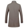 Men Wool Trench Coat Slim Fit Winter Coat