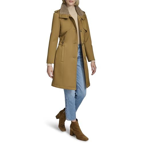 31rkhQQS8VL.jpg Women's Classic Transitional Water-Resistant Insulated Trench Coat