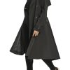 Women's Long Flared Belted Trench Coat