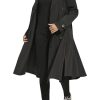 Women's Long Flared Belted Trench Coat