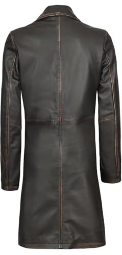 Leather Coat Women - Real Lambskin Women's Long Leather Car Coat
