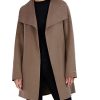 Women's Peacoat Wool Blend Lapel Collar Trench Coat