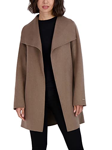 Women's Peacoat Wool Blend Lapel Collar Trench Coat