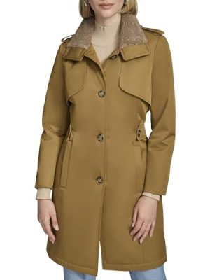 Women's Classic Transitional Water-Resistant Insulated Trench Coat