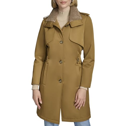 41PV0Bz5reL.jpg Women's Classic Transitional Water-Resistant Insulated Trench Coat