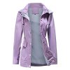 41R5QYH-kUL.jpg Womens Raincoat Windbreaker Waterproof Lightweight Lined Hooded Rain Jacket