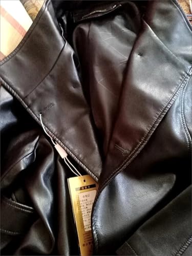 Women Trenchcoats Double-Breasted Belt Slim Outerwear Leather Trench Coat