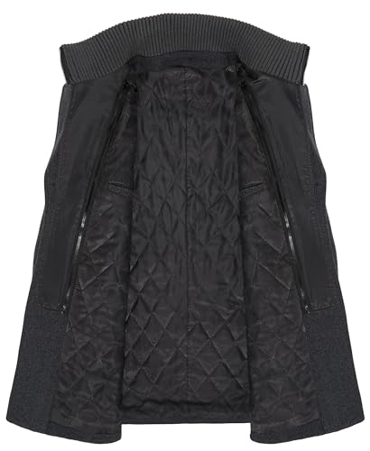 Men's Pea Coat Wool Jacket Windbreaker Single Breasted Winter Coat