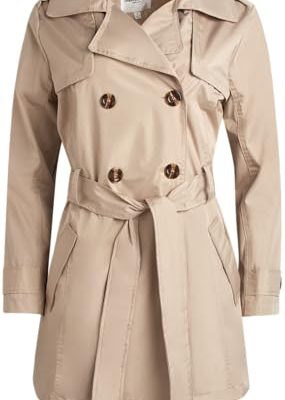 Womens Trench Coat - Water Resistant Double Breasted Long Trench Coat For Women - Outerwear Jacket (S-XL)