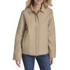 Women's Solid Cropped Trench Coat Jacket