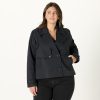 Women's Plus Size Mara Cropped Trench