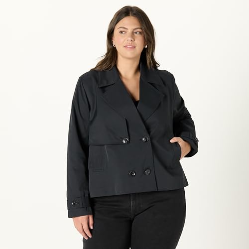 Women's Plus Size Mara Cropped Trench