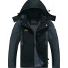 Men's Outdoor Sports Hooded Windproof Jacket Waterproof Rain Coat