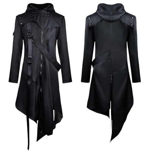 Retro Victorian Steampunk Medieval Jacket Coat Gothic Costume Halloween