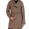 Women's Peacoat Wool Blend Lapel Collar Trench Coat