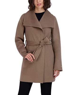 Women's Peacoat Wool Blend Lapel Collar Trench Coat