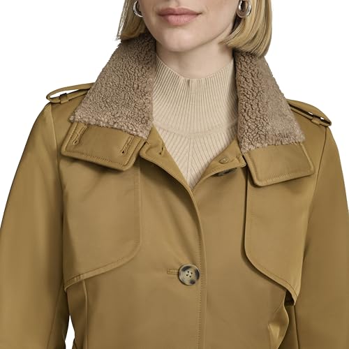 41xQXanJbL.jpg Women's Classic Transitional Water-Resistant Insulated Trench Coat
