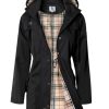 Women's Long Hooded Rain Jacket Outdoor Raincoat Windbreaker