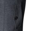 Men's Pea Coat Wool Jacket Windbreaker Single Breasted Winter Coat