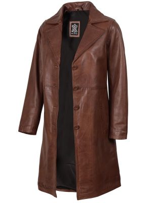 Leather Coat Women - Real Lambskin Women's Long Leather Car Coat