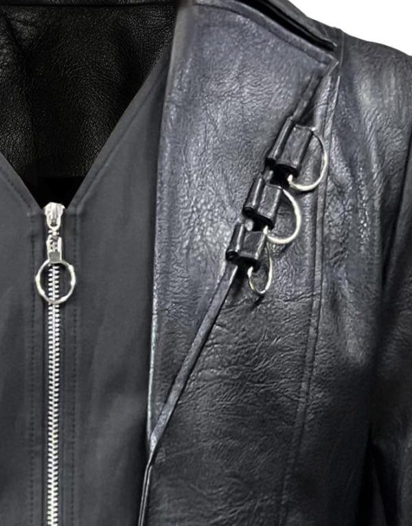 61ZC3SeW2zL.jpg Mens Steampunk Faux Leather Jacket Trench Coat Motorcycle Jacket